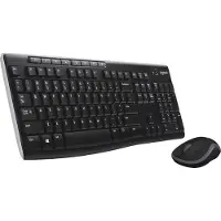 Logitech MK270 toetsenbord Inclusief muis Kantoor RF Draadloos Frans Zwart