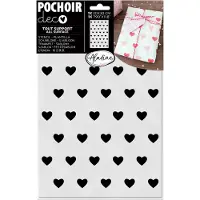 Aladine sjabloon 20x30 cm harten knutselset voor kinderen.