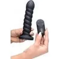 XR Brands - Smooth Swirl - Silicone Dildo with Remote Control