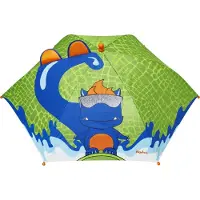 Playshoes - Paraplu voor kinderen - Dinosaurus - Groen - maat Onesize