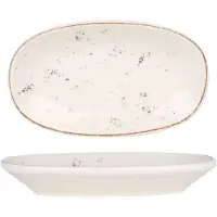 Bonna Serveerschaal grain porselein 15x8.5 cm set van 2