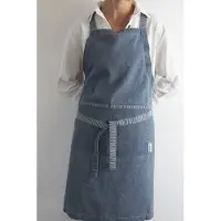 Laura Ashley Kitchen Linen Collectables Schort Blauw Wild Clematis - 78x85cm - Schorten voor vrouwen
