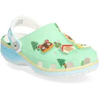 Crocs Open schoenen 'Classic' lichtblauw / lichtgroen / zwart / wit