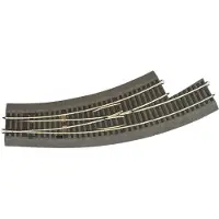 Roco H0 RocoLine (met ballastbed) 42572 Gebogen wissel, Links 1 stuk(s)