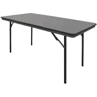 Bolero Inklapbare tafel zwart - 152 cm