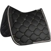 Waldhausen Valencia Saddle Pad - Black / Rose Gold - Maat Dressage Full