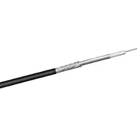 Goobay 100 dB outdoor coaxkabel op haspel voor buiten (CCS) / zwart - 100 meter