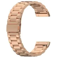 Go Go Gadget - Stalen schakelband - Geschikt voor Fitbit Versa 3 4 Sense - Rose Goud