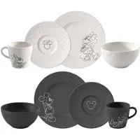 Villeroy & Boch Ontbijtset Manufacture Rock Mickey Mouse Multi (8-delig)
