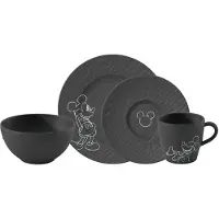 Villeroy & Boch Villeroy &amp; Boch Manufacture Mickey Mouse Ontbijtset, 4-delig