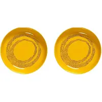 Serax - Ottolenghi Feast - Bord - Geel/Zwart - 22 Ø - 2 stuks