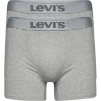 Levi's Herenslips 2P Organic Cotton Base Boxer Grijs katoen Small Heren