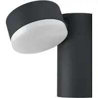 Osram ENDURA Style LED buitenlamp met draaibare kop en direct licht in donkergrijs van aluminium, IP44 beschermingsgraad, voor terras en balkon