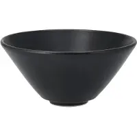 Scandi Living Terra soepkom Zwart steengoed, Ø16 cm