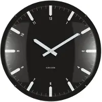 Karlsson Realista Dome Wandklok | Ø35cm | Zwart