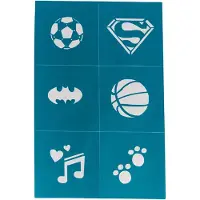 Oh Flossy - Reusable Adhesive Face Paint and Makeup Stencils (FL137968)