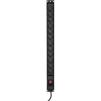 ActiveJet Combivoedingstrip Met 12 Stopcontacten En Schakelaar 5 M