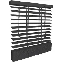 Sol Royal BE5 – Houten Jaloezieen Zwaart 50 mm Lamellen Extra Breed – 140x180 cm – Eenvoudige Montage aan Muur & Plafond – Echt Hout – Rolgordijn Raam & Deur