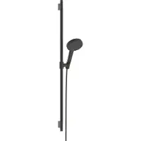 Hansgrohe Raindance Alive Select S - Doucheset - EcoSmart waterbesparend - Select-knop bediening - 125mm maat - 3 straalfuncties - Brushed Black Chrome