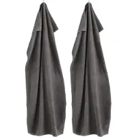 FDB Møbler R33 Kirkeby badhanddoek 2-pack Granite gray