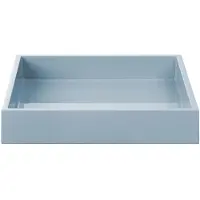 Mojoo Lux gelakt decoratief dienblad 19x19x3,5 cm Powder blue