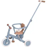 Little Dutch - 4 in 1 Driewieler Met Duwstang - Safari Dreams Blue