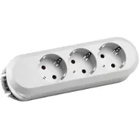 Bachmann SMART 3xCEE7/3 wit zonder voedingskabel