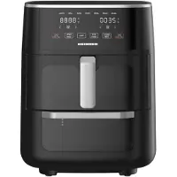 Heinner Dubbele Heteluchtfriteuse – 1500–1850W – 11L Totale Capaciteit – 6L + 5L – Airfryer Oven – Digitaal Display – Touchbediening – 10 Programma’s – Sync Cook & Sync Finish – Zwart