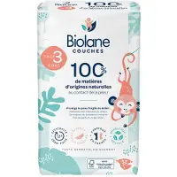 Biolane - Natural Luiers Maat 3 - Ultra-Absorberend - Geen Lekkage - 52 stuks 52 St Verband(en)
