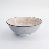 Tokyo Design Studio - Mixed Bowls - Dot Sakura Rood/Grijs - 19.7x7cm - 1000ml