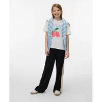 Vero moda GIRL T-shirt wit Meisjes Katoen Ronde hals Printopdruk - maat 122/128