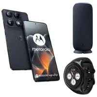 Motorola Smartphone Pack Signature 5G Dual SIM 512 GB 6.8" Carbon Blue + Sound Flow + Watch Zwart