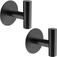 Go Go Gadget - Ophanghaak - Zelfklevend - Multifunctioneel - 1 set van 2 stuks - Zwart