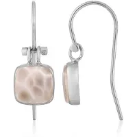 Cavill - 925 Sterling Zilveren Oorbellen - Antieke Natroliet 4,5 ct - Handgemaakte Sieraden uit India - Stijlvolle Haaksluiting