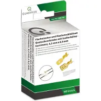 Quadrios 1908C183 Assortiment kabelschoenen 0.50 mm² - 1 mm² Messing, Transparant 100 onderdelen
