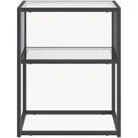 En.casa Bijzettafel Tronevn 50x40x40 cm zwart []