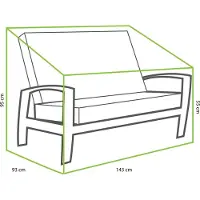 Tierra Outdoor Tuinbankhoes Valencia Antraciet 143 X 93 X 85 Cm