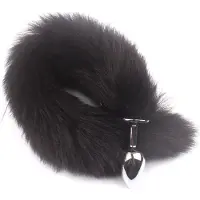 Go Go Gadget - Foxtail - Anale Buttplug - Geschikt voor Mannen en Vrouwen - Vossenstaart - Zwart
