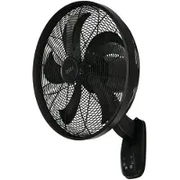 Lucci air Glide DC WV Wandventilator 36 W (Ø) 45 mm Zwart Wandmontage mogelijk, Met afstandsbediening