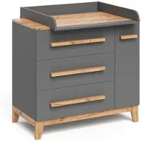 VitaliSpa Malia Commode – 98 x 98 cm met laden Grijs/Kunstnijverheid