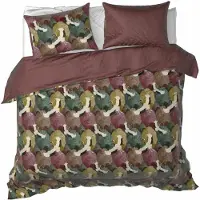 De Witte Lietaer Dekbedovertrek Goliath Bordeaux Satijn-200 x 200 / 220 cm | 2-Persoons