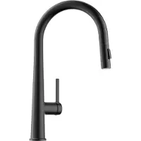CECIPA MAX Keukenkraan met Uittrekbare Uitloop - Zwart - 2 Straalstanden - 40 cm Uittrekbereik - Handdouche met Slang - 360° draaibare