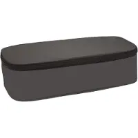 Soho - Luxe Etui Bakmodel XL - Pennenzak - Penetui - Voorzien van dubbelvak - Met interne organizer - 24x12cm - GB STREET - Donkergrijs