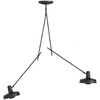 Grupa Products Plafondlamp , Arigato, dimbare, Zwart, Werkkamer / Kantoor, Metaal