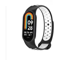 Beline Serie - Smartwatch Band - Czarno-biały - Unieke Stijl - Comfortabel