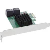 InLine interfacekaart, 4x SATA 6Gb/s controller, PCIe 2.0 (PCI-Express)