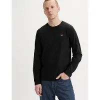 Levi's Shirt 'LS Housemark Tee' zwart