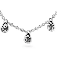 Orphelia TR-004/1 - Ketting - 18 Karaat Witgoud / Diamant 0.30 ct