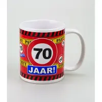 Paper Dreams Funny Mugs - verkeersbord 70 jaar