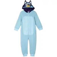Bluey Fleece Bluey Sleepsuit Blauw 5 Years